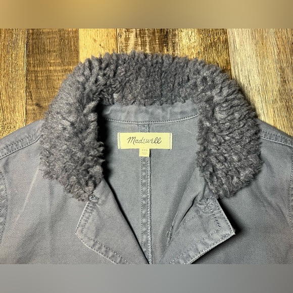 Madewell Sherpa Coverall Jumpsuit in Sunfaded Indigo Size XXS - Picture 5 of 7